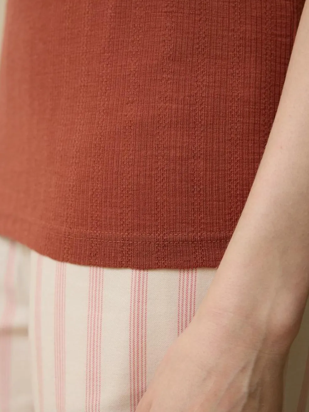 Kurzarmshirt aus Bio Wolle, 86 cranberry, XL