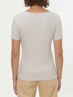 Kurzarmshirt aus Bio-Baumwolle, 14 natur melange, S, GOTS