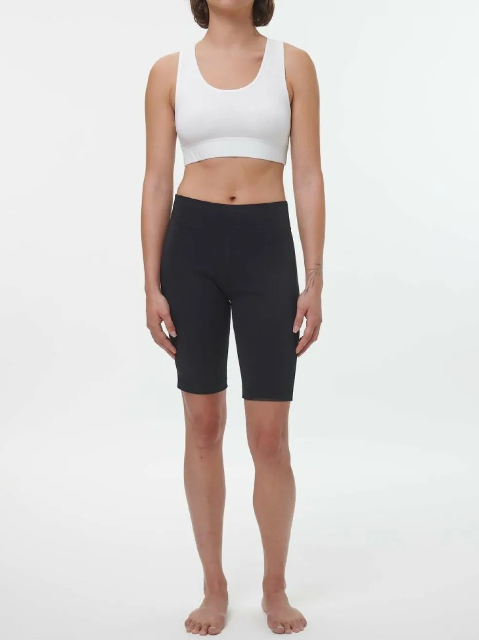 kurze Leggings aus Bio Baumwolle, 01 schwarz, 38, GOTS