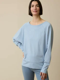 Langarmshirt aus Bio Baumwolle, 28 kornblume, S, GOTS