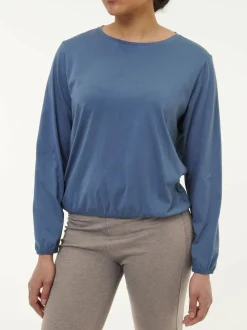 Langarmshirt aus Bio Baumwolle, 33 vintage Indigo, S, GOTS