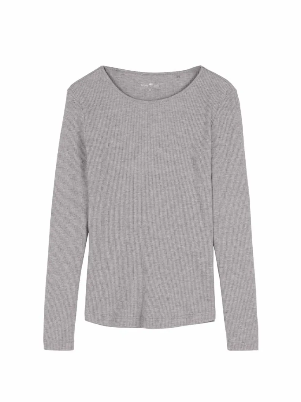 Langarmshirt aus Bio Baumwolle/Wolle, 04 grau melange, 38, GOTS