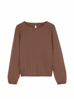 Langarmshirt aus Bio Baumwolle, 71 cappuccino, S, GOTS