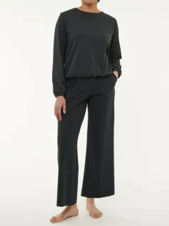 Langarmshirt aus Bio Baumwolle, 01 schwarz, S, GOTS