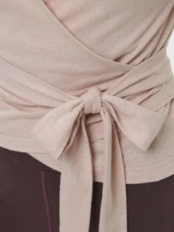 Langarm-Wickelshirt aus Bio Baumwolle/Hanf, 73 camelie, 44, GOTS