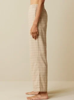 Lange Schlafhose aus Bio-Baumwolle, 44 sand melange, XS, GOTS