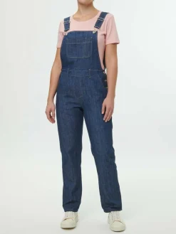 Latzhose aus Bio-Baumwolle, 36 dark denim, 36, GOTS