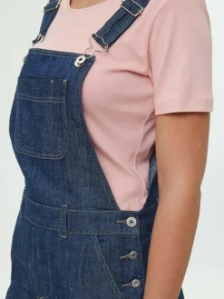 Latzhose aus Bio-Baumwolle, 36 dark denim, 36, GOTS