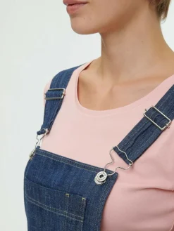 Latzhose aus Bio-Baumwolle, 36 dark denim, 36, GOTS