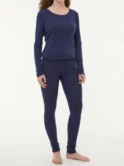 Leggings aus Bio Wolle, 39 royalblau, S, GOTS