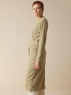 Mantel aus Bio-Baumwolle und Leinen, 46 light khaki, S, GOTS