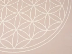 Meditationsdecke Blume des Lebens, natur/quarz, 150 x 200 cm, 100 % Baumwolle, GOTS