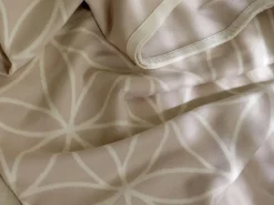 Meditationsdecke Blume des Lebens, natur/quarz, 150 x 200 cm, 100 % Baumwolle, GOTS