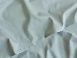 Meterware Satin CARLA, rauchblau, 100 % Baumwolle, Breite 160 cm, 125 g/m2, GOTS