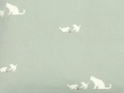 Meterware Satin MIMI, hellgrün, bedruckt, 100 % Baumwolle, Breite 170 cm, 125 g/m2, GOTS, *