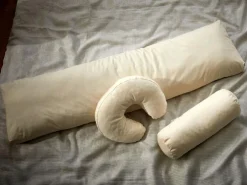 Nackenrolle gefüllt mit Naturlatexflocken, 15 x 40 cm