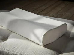 Nackenstützkissen, 3-teilig, höhenverstellbar, 100 % Naturlatex, 32 x 68 cm, GOTS, NATURTEXTIL BEST, VEGAN