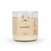 Natürliche Rapswachskerze NAMASTÉ im rezyklierten Glas, Baumwolldocht, 325 ml, H 9,5 cm, ø 8,5 cm