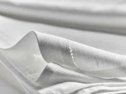 Oberleintuch EDINA, weiß, 140 x 220 cm, Reinleinen, GOTS