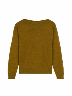 Pullover aus Alpakawolle, 54 ocker gold, S