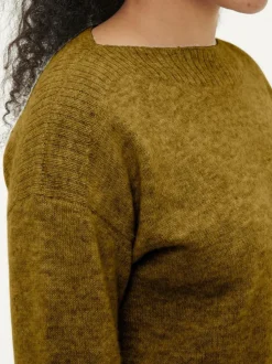 Pullover aus Alpakawolle, 54 ocker gold, S