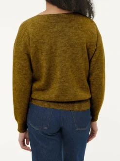 Pullover aus Alpakawolle, 54 ocker gold, S