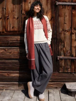 Pullover aus Alpakawolle, 14 natur melange, L