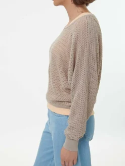 Pullover aus Alpakawolle, 73 camelie, S