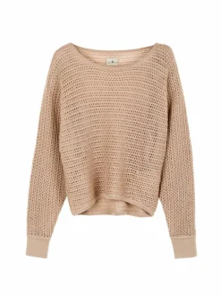 Pullover aus Alpakawolle, 73 camelie, S