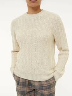 Pullover aus Alpakawolle, 12 offwhite, S