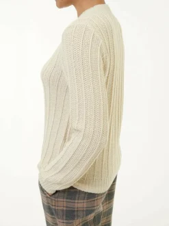 Pullover aus Alpakawolle, 12 offwhite, S