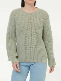 Pullover aus Alpakawolle, 45 salbei, S