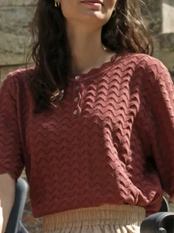 Pullover aus Bio-Baumwolle, 95 kakao, L, GOTS