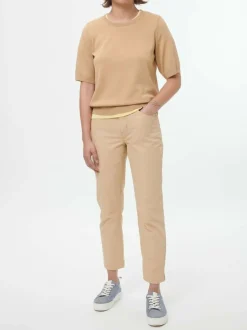 Pullover aus Bio-Baumwolle, 48 caramel, S, GOTS