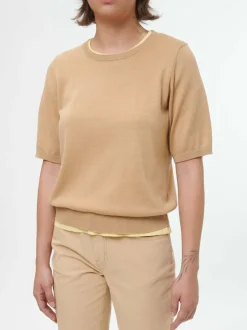 Pullover aus Bio-Baumwolle, 48 caramel, S, GOTS