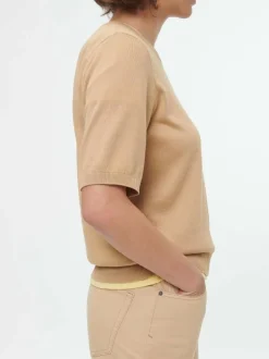 Pullover aus Bio-Baumwolle, 48 caramel, S, GOTS