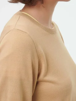 Pullover aus Bio-Baumwolle, 48 caramel, S, GOTS