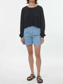 Pullover aus Bio-Baumwolle, 01 schwarz, S, GOTS