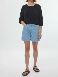 Pullover aus Bio-Baumwolle, 01 schwarz, S, GOTS