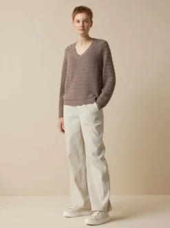 Pullover aus Bio-Baumwolle, 05 mauve, L, GOTS