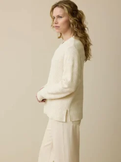 Pullover aus Bio-Baumwolle und Wolle, 13 natur, XL, GOTS