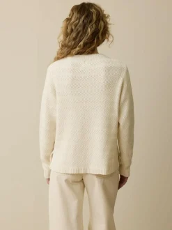 Pullover aus Bio-Baumwolle und Wolle, 13 natur, XL, GOTS