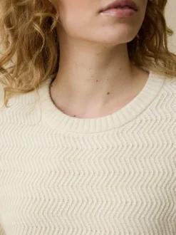 Pullover aus Bio-Baumwolle und Wolle, 13 natur, XL, GOTS