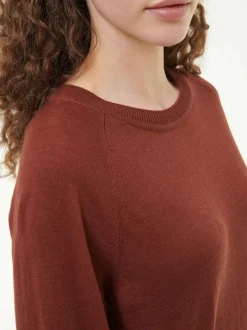 Pullover aus Bio-Baumwolle, 76 mahagoni, S, GOTS