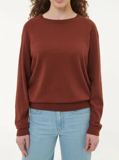 Pullover aus Bio-Baumwolle, 76 mahagoni, S, GOTS