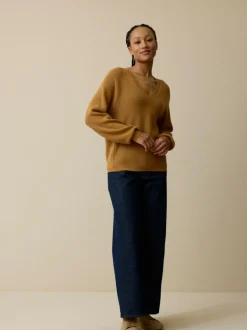 Pullover aus Bio-Baumwolle, 58 dijon, L, GOTS