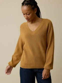 Pullover aus Bio-Baumwolle, 58 dijon, L, GOTS