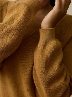 Pullover aus Bio-Baumwolle, 58 dijon, L, GOTS