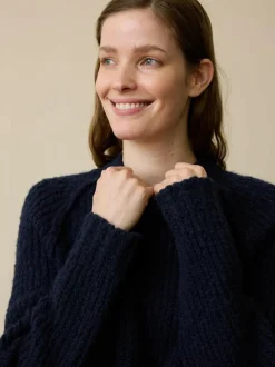 Pullover aus Bio-Wolle, 39 dunkelblau, S, GOTS