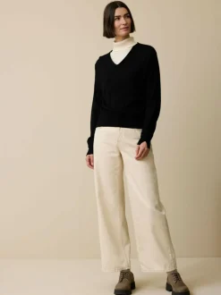 Pullover aus Bio-Wolle, 01 schwarz, S, GOTS